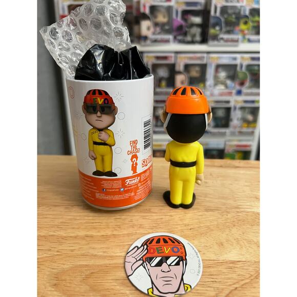 ONLY 6,700 PIECES VAULTED LIMITED EDITION Devo Funko Soda Music Rock Roll 1980's - Picture 2 of 2